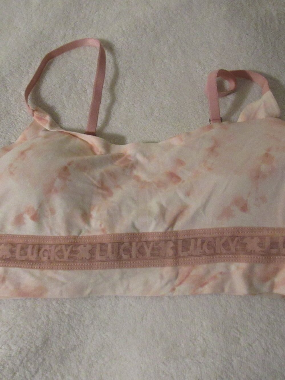 Lucky Brand Pink Bralette Size Large USED